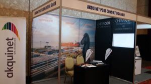 AKQUINET booth at the 10th Philippine Ports and Shipping Conference in Manila.