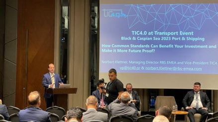 Norbert Klettner, Managing Director akquinet port consulting & Vice-President of TIC 4.0 at Transport Event in Istanbul
